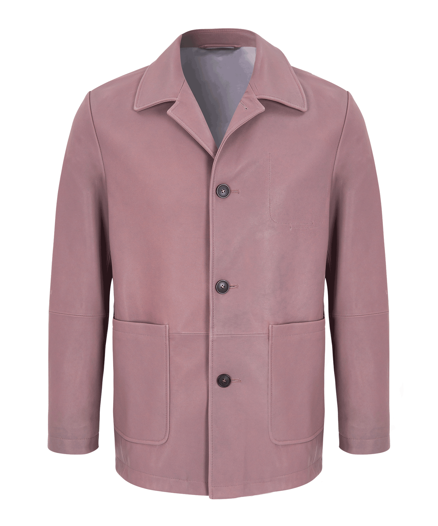French work jacket / Lamb skin (Pink)